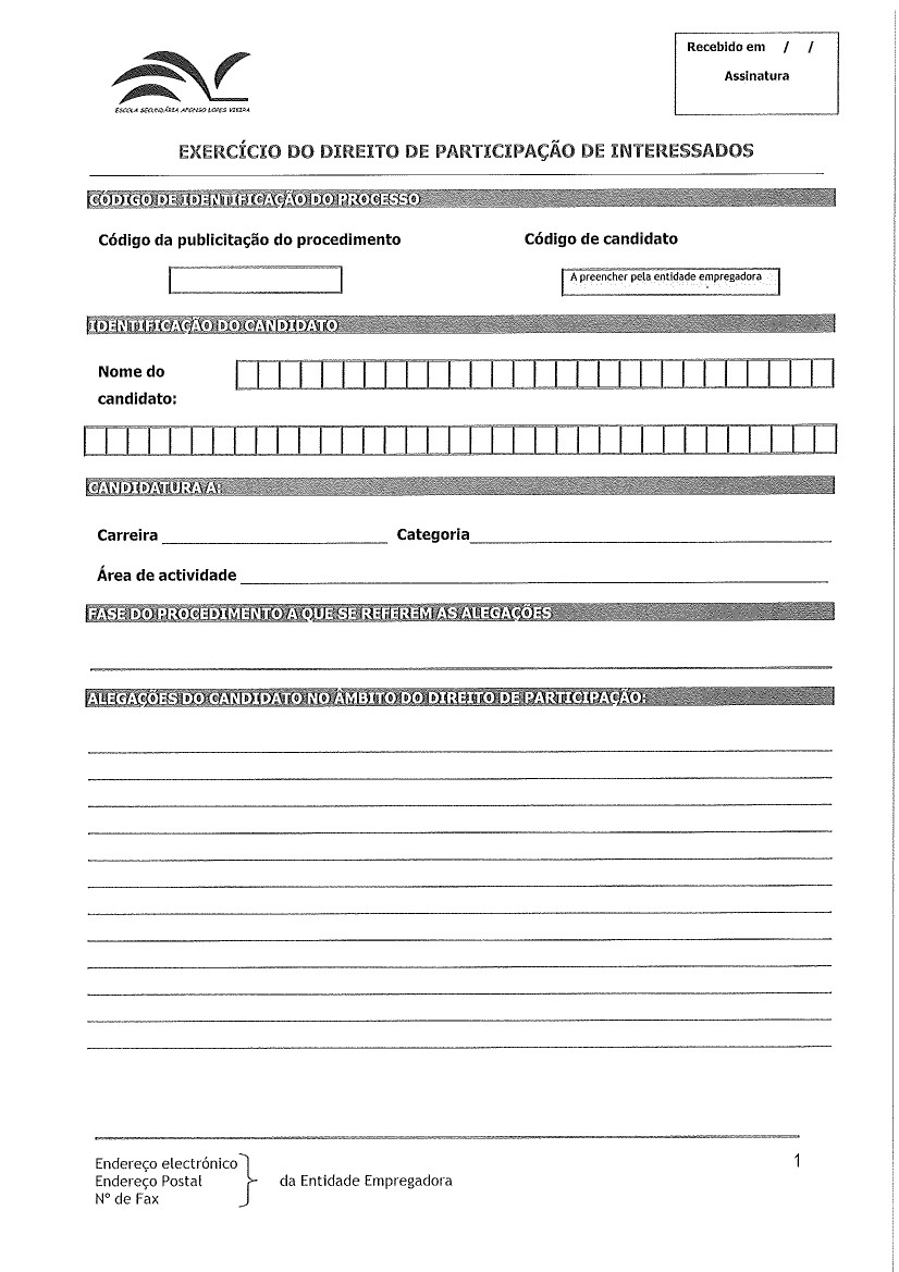 Exercicio direito participacao interessados