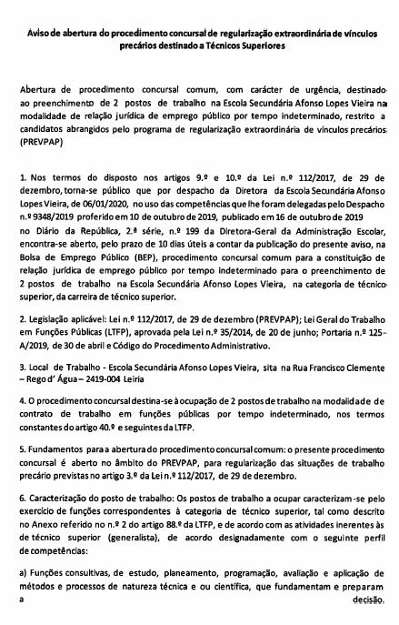 Procedimento Concursal de Regularização no âmbito do PREVPAP