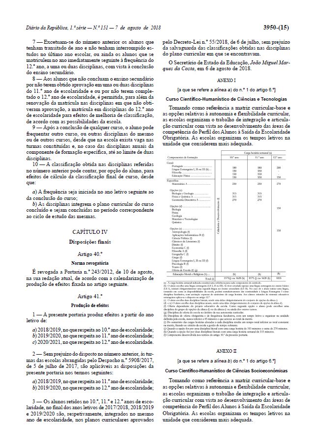 FAQs sobre matrículas e renovações de matrícula