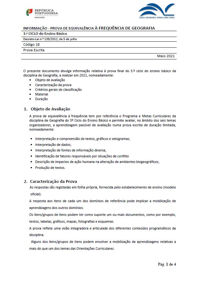 Informação Prova