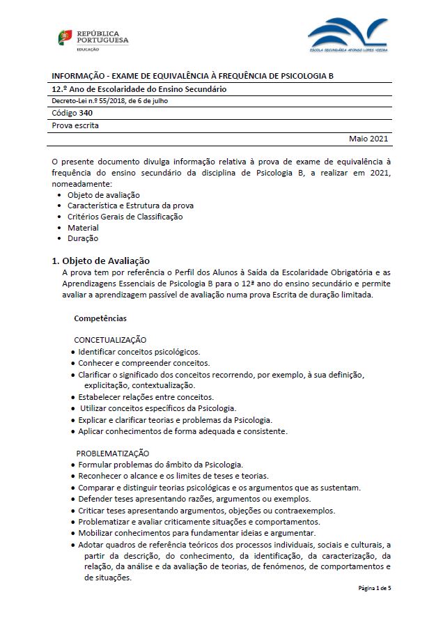 Informação Prova