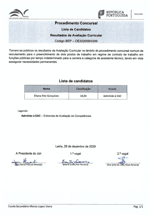 Concurso Assistentes Técnicos