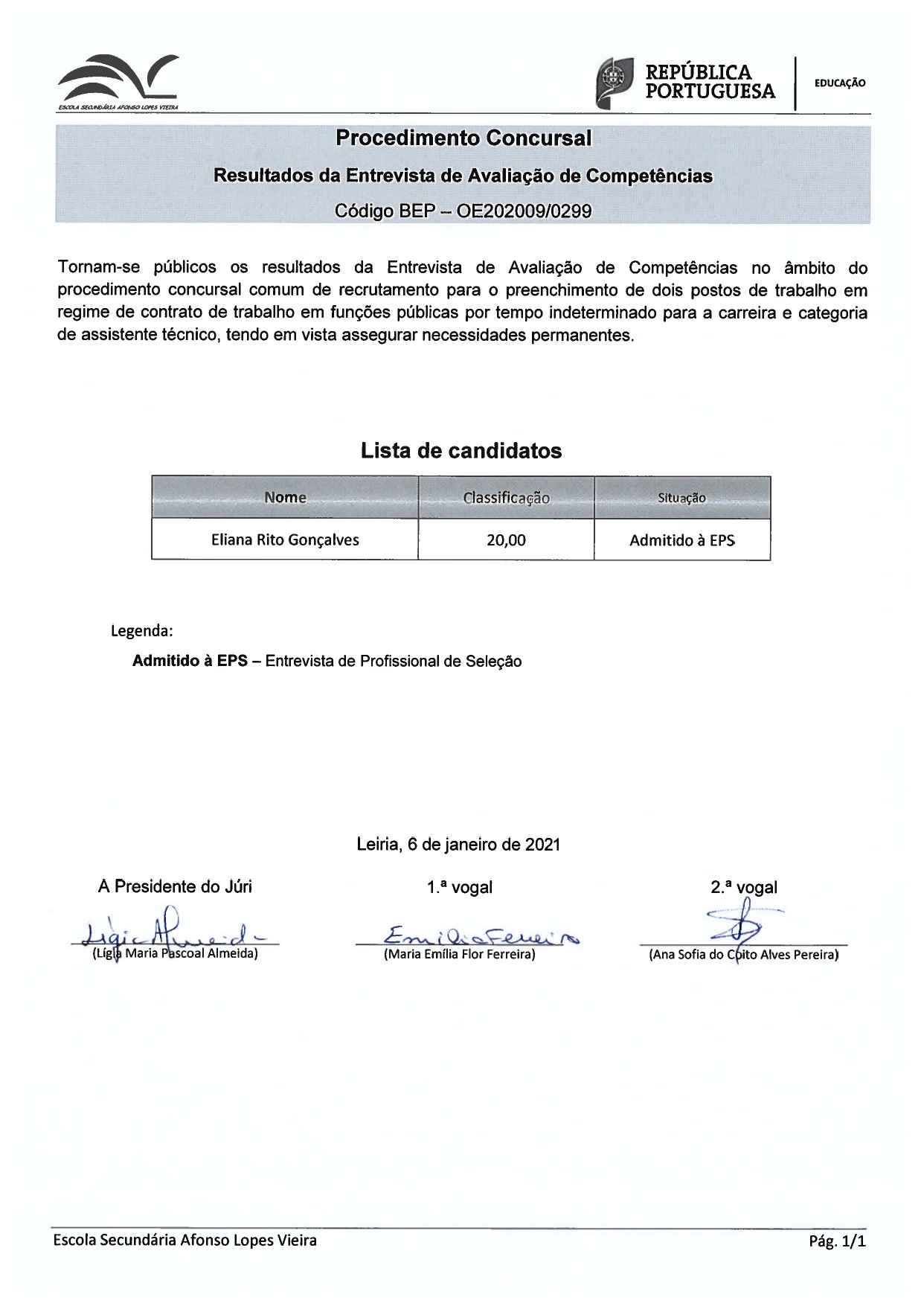 Concurso Assistentes Técnicos
