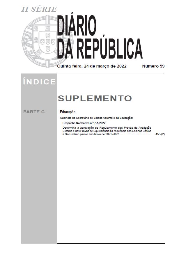 Despacho Normativo n.º 7-A/2022