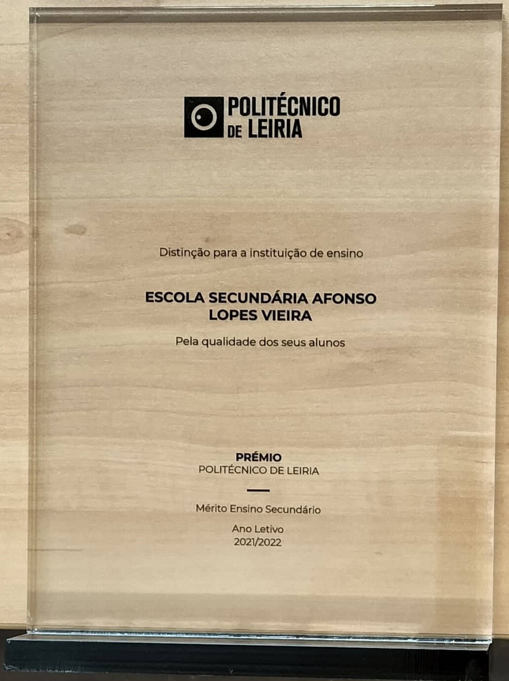 Politécnico de Leiria - Mérito Ensino Secundário