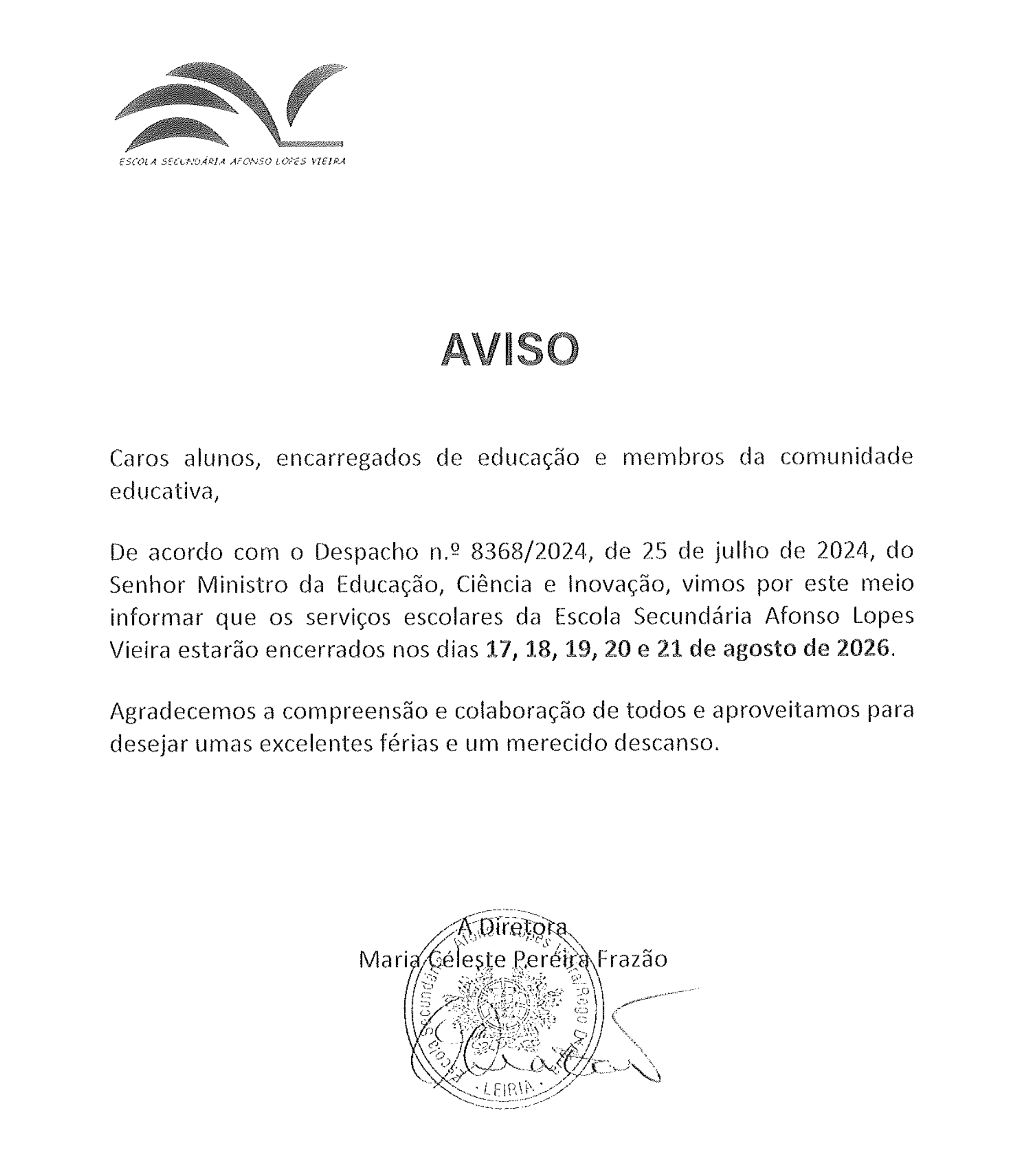 Aviso Encerramento Escola page 0001